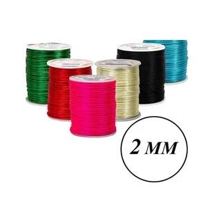 Cordão Cetim Seda Rabo Rato 2mm - Rolo Com 50 Metros Cada Unidade Temos Varias Cores em Oferta na Shopee