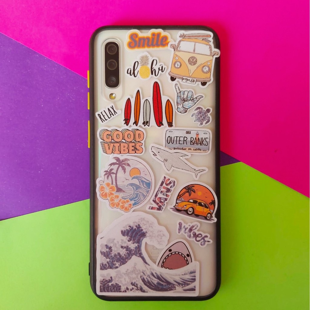 STIKERS / ADESIVOS DECORATIVOS PARA CAPINHA DE CELULAR - TEMA PRAIA ...