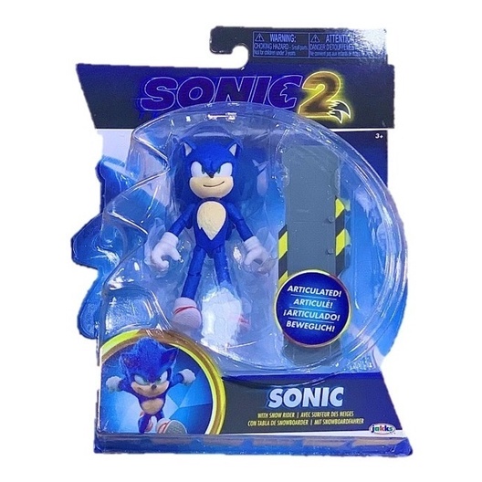 BONECO SONIC 2 The Hedgehog Sonic Articulado - Candide 3409 - 5 a 7 anos -  de R$ 150,00 à R$ 199,99