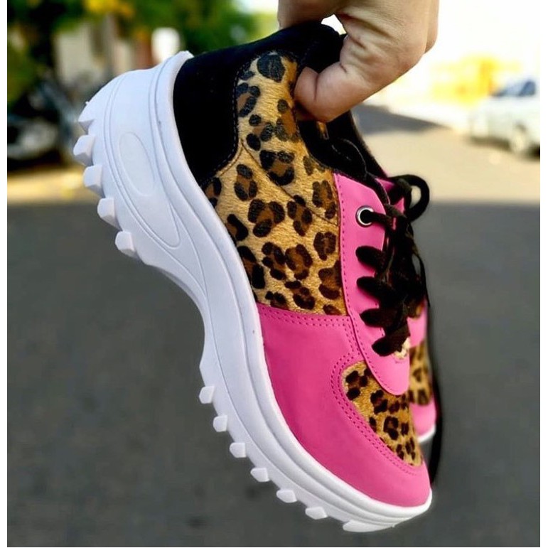 Tenis chunky feminino animal hot sale print