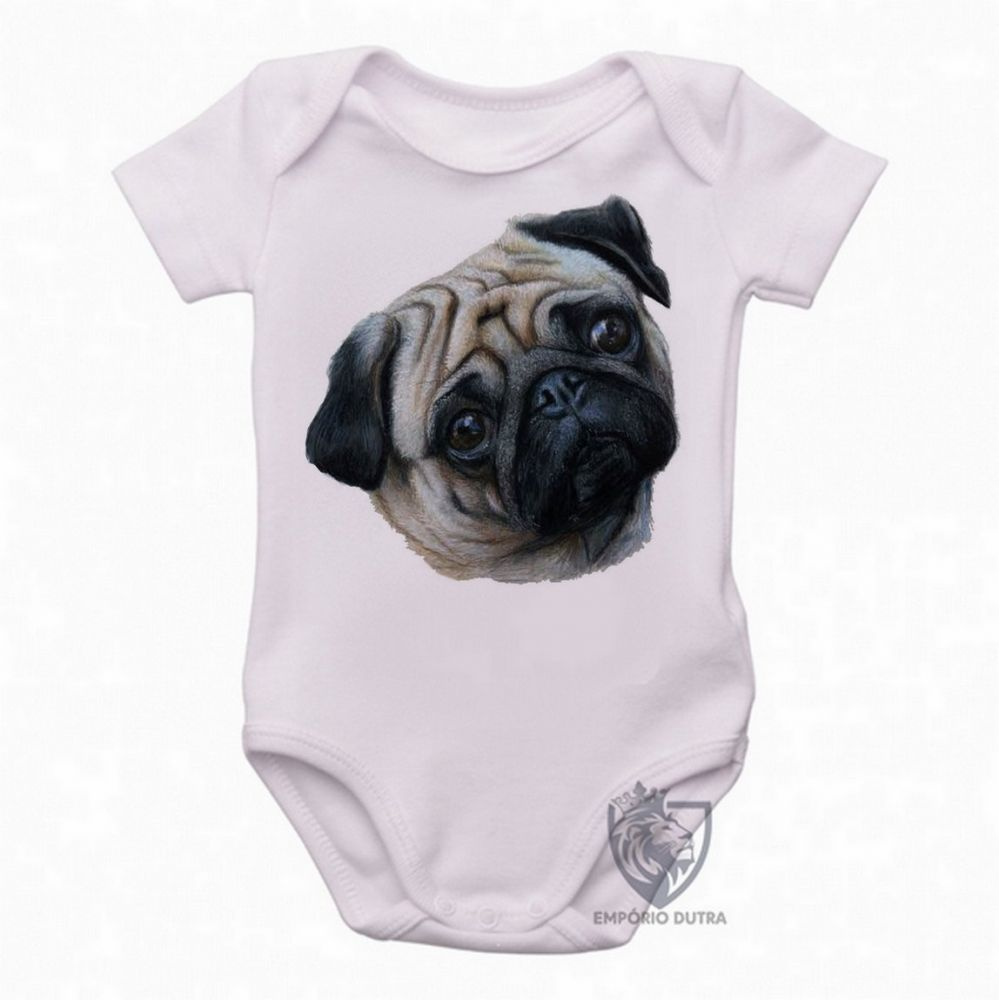 Emporio Dutra - Roupa Bebê Life is pizza pug