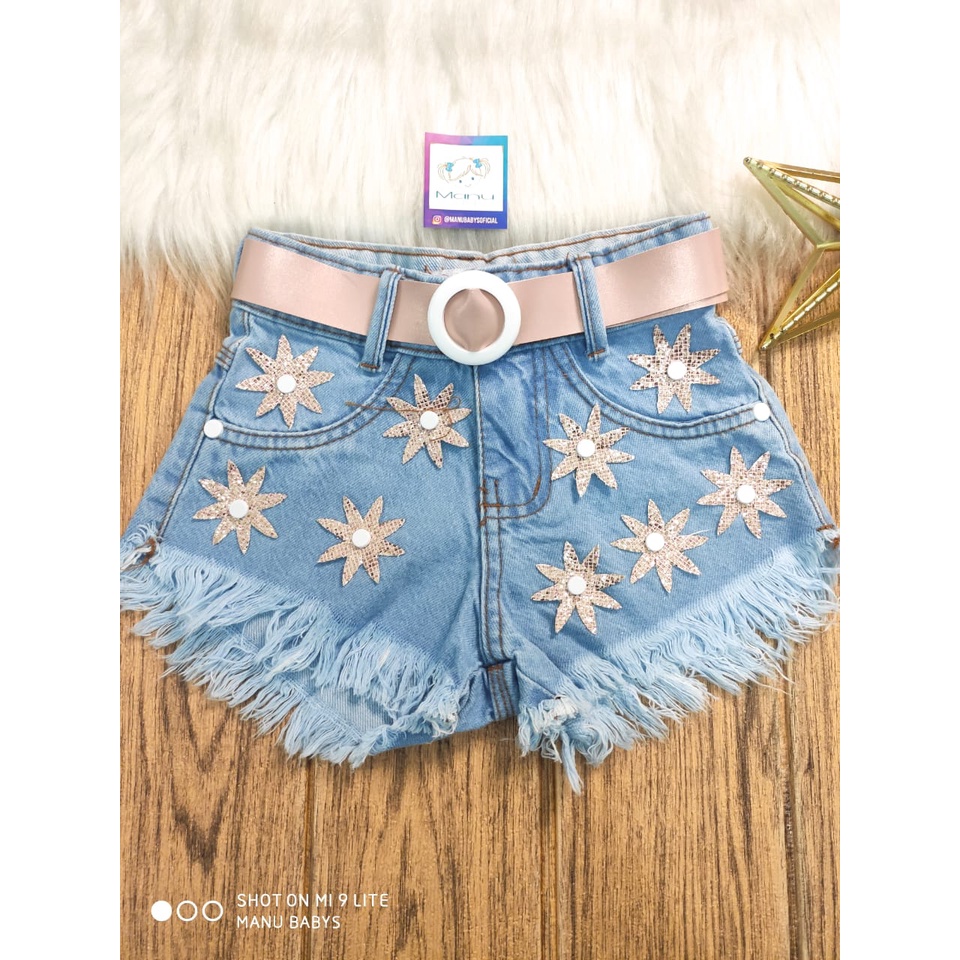 Short jeans para hot sale menina