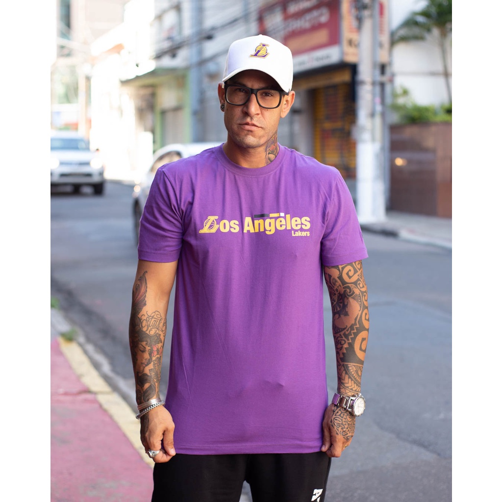 CAMISETA NEW ERA EXTRA FRESH TAPE LAKERS - EGO STORES