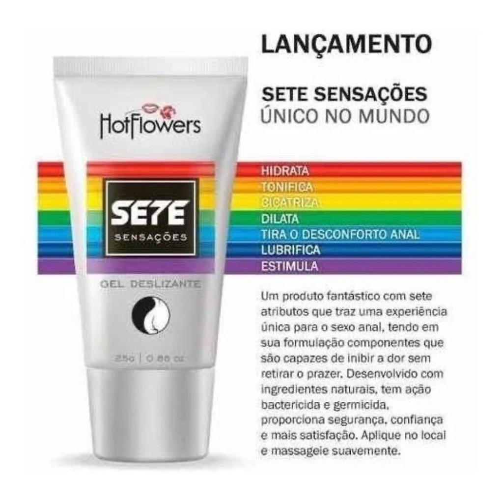 Gel Lubrificante Sexo Anal 7x1 Dilata Anestesia Cicatriza