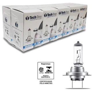 KIT 2 LAMPADA HALOGENA 12V TECHONE CAIXINHA 4300K H7 55W