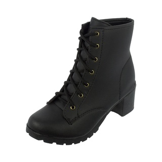 Bota Coturno Feminino Salto Alto Tratorada G800