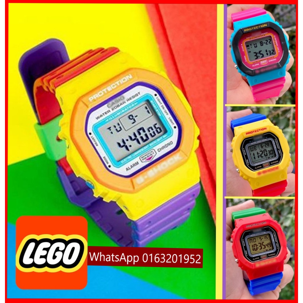 Casio G-Shock DW-5600 Relógio Esportivo TERBARUGK LEGOLAND DW5600 DW5610 De Moda Estudantil U703