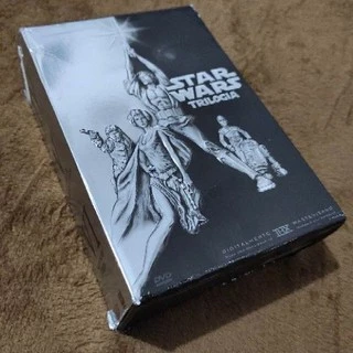 Box DVDs trilogia Star Wars Completo Novíssimo