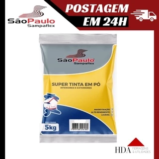 Tinta em Pó Para Parede 5 Kg Sampaflex Diversas Cores