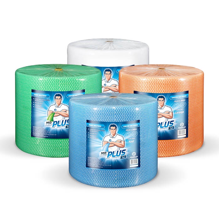 Panos Multiuso 28cmx40cm - 600 Panos - Mr. Plus | Shopee Brasil