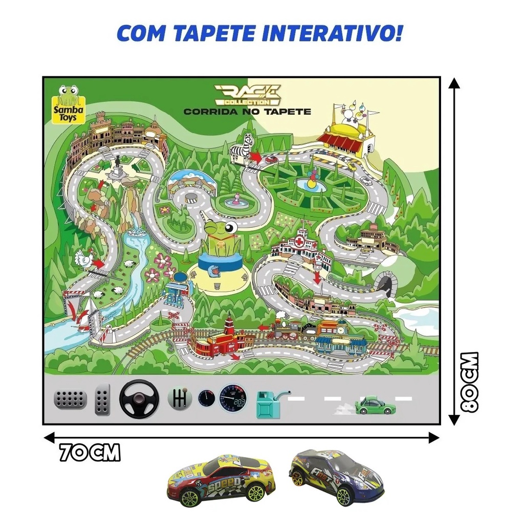 Brinquedo Pista de Carrinho de Corrida Infantil Baby com 2 carrinhos, Magalu Empresas