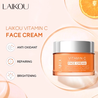 LAIKOU Vitamina C Fade Blemishes Creme Hidratante Brilhante Iluminar Espinhas Marcas De Acne 50g
