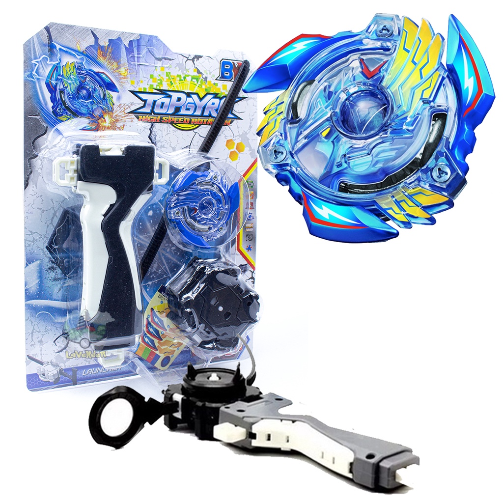 Beyblade Lançador Extreme Gyro Vermelho Divertido C/ Adesivo