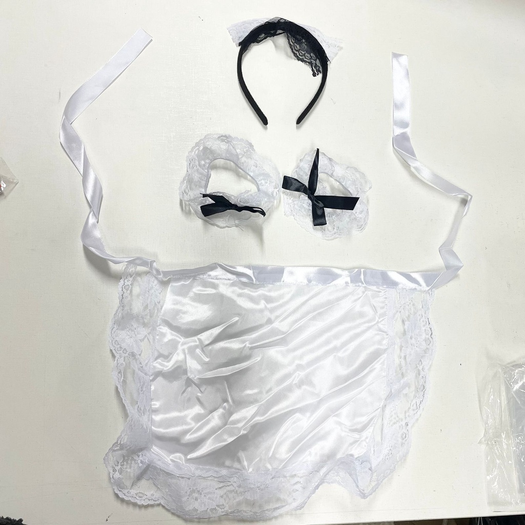 Fantasia feminina sexy francesa faxineira empregada domestica cosplay  carnaval 4 Pçs Adulto | Shopee Brasil