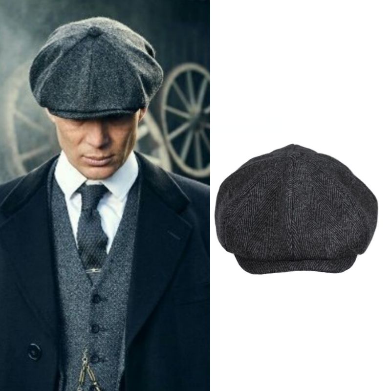 Boina Inglesa Chapéu Peaky Blinders Tommy Shelby