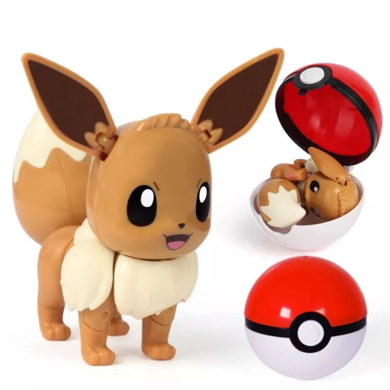Em promoção! Original Pokemon Brinquedo Batalha Recurso Figuras 3 Pack  Eevee Evolução Da Família De Bonecas