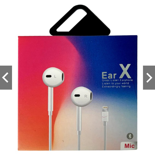 Fone de ouvido Intra-AuricularEar X Ios 12 c/ Mic | Shopee Brasil