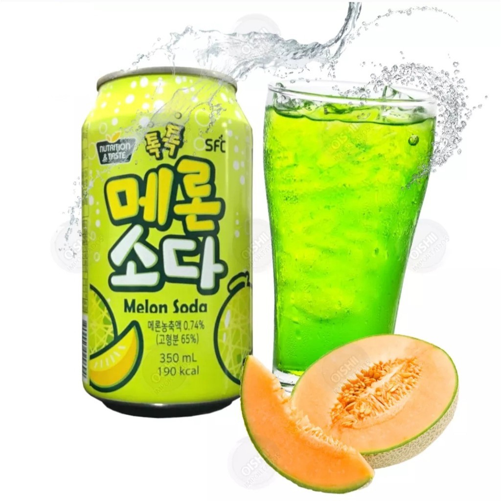 Soda Melão (Sabor de Mellona) - Refrigerente Coreano | Shopee Brasil