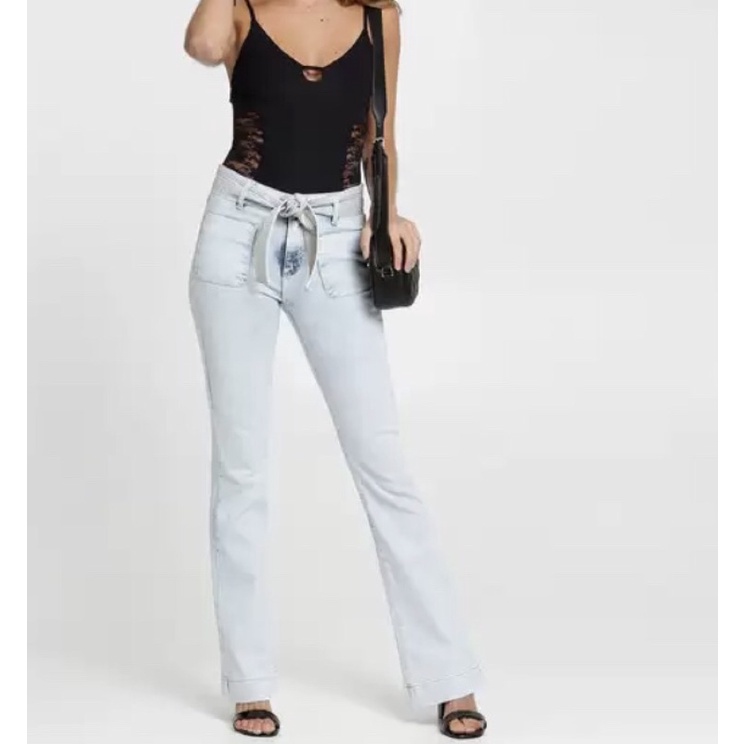 Calça jeans flare marisa cheap