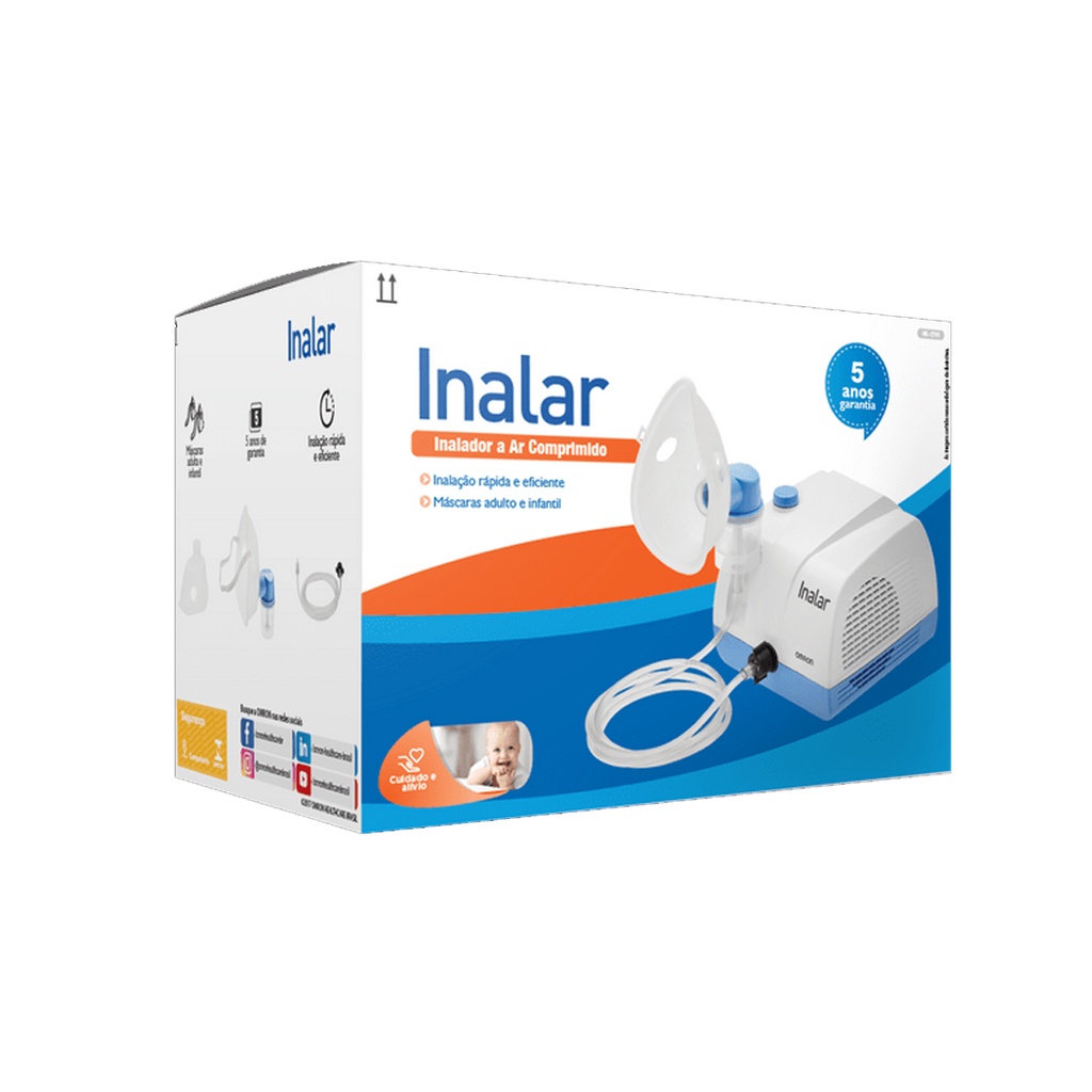 Inalador a Ar Comprimido Omron Inalar branco 127V/220V | Shopee Brasil