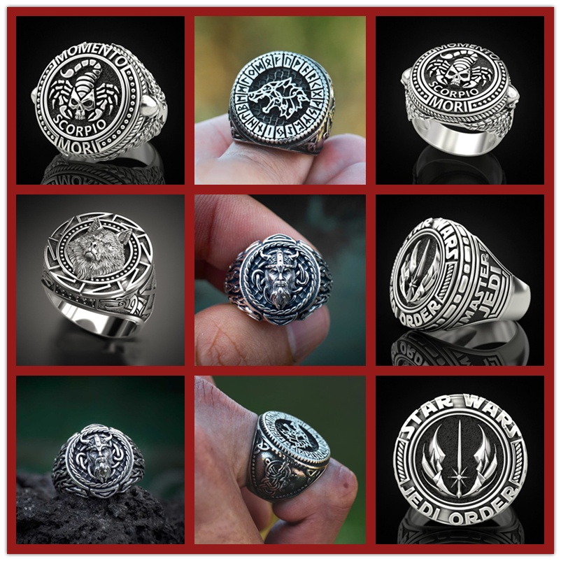 Anel De Prata 925 Personalidade Criativa