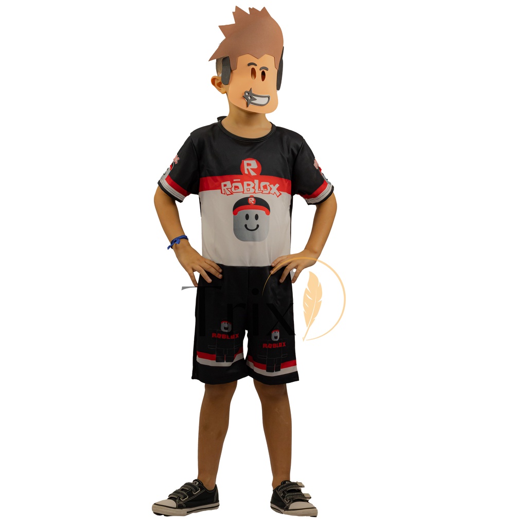 Roupa Infantil Fantasia Aniversário Roblox