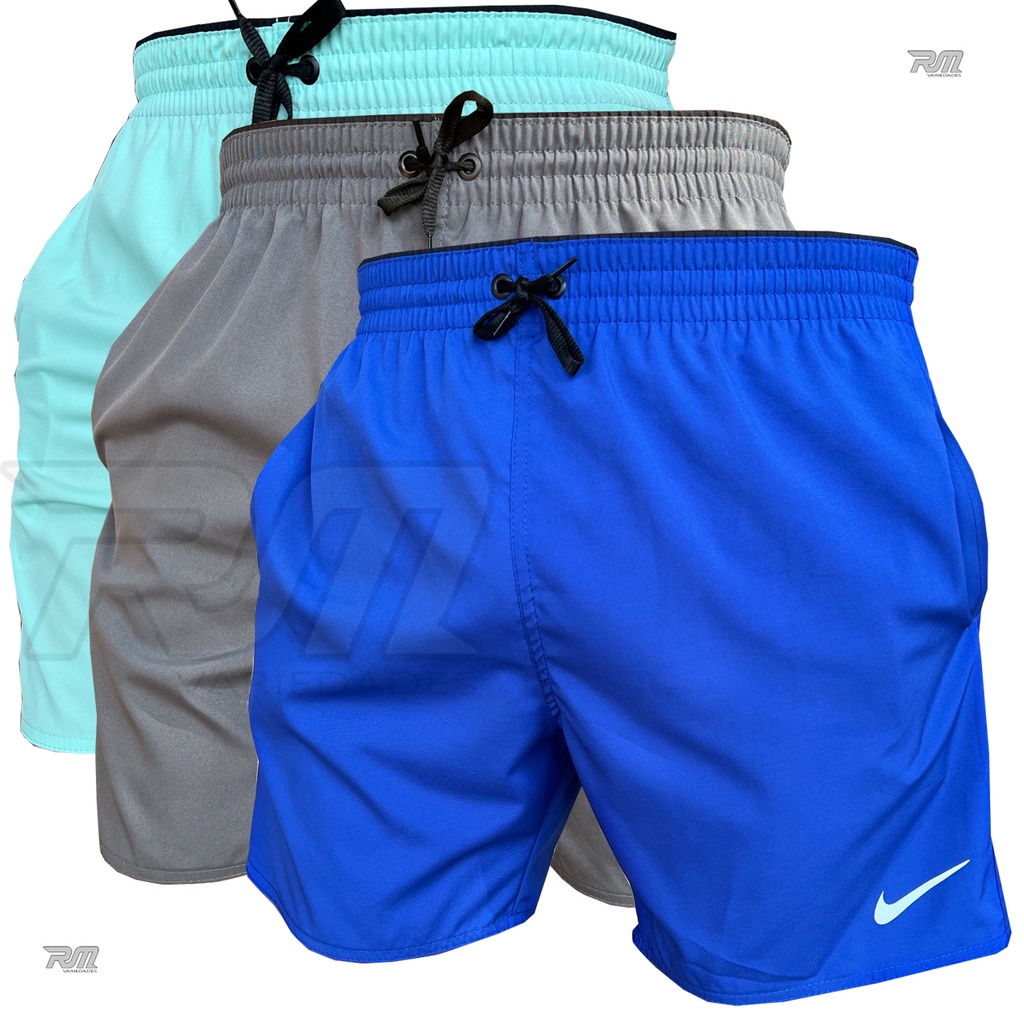 kit 3 Bermudas Shorts de Tactel com Elastano de Futebol Academia Treino  Praia - Escorrega o Preço