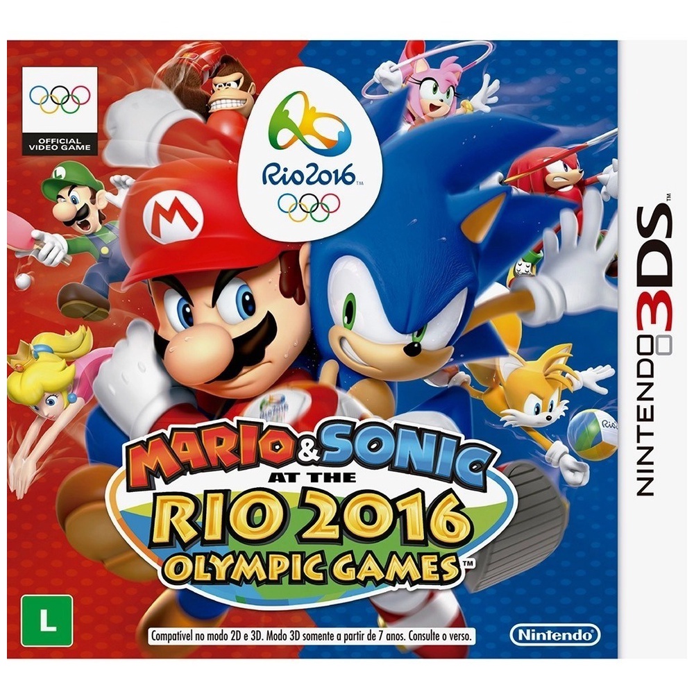 Mario & Sonic Olimpiadas do Rio 2016 - Midia Fisica Original e Lacrado - Nintendo 3ds