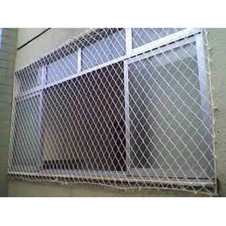 Rede Tela de Proteção 1,50m x 80cm + Cordas de instalação + Ganchos