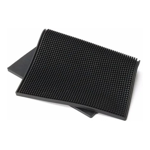 Tapete Escorredor De Louças Talheres E Bar Preto Em Pvc