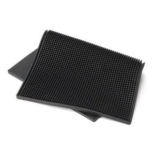 Tapete Escorredor De Louças Talheres E Bar Preto Em Pvc