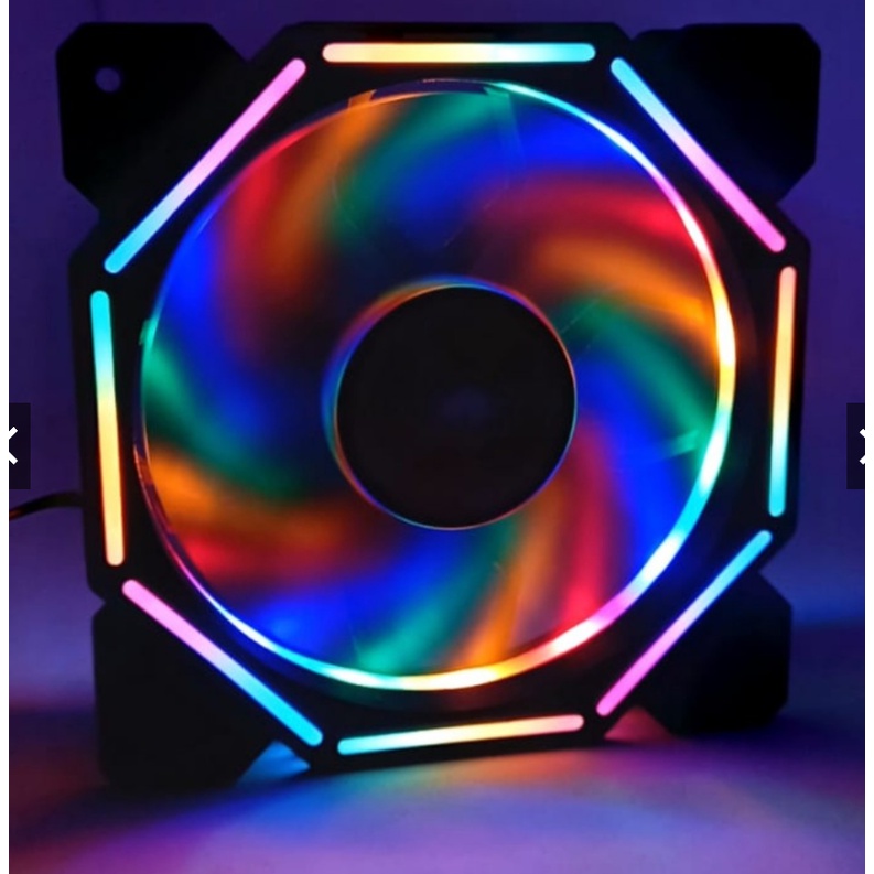 Cooler Fan Led Rgb Gamer 120mm 12cm Ventoinha Para Gabinete | Shopee Brasil