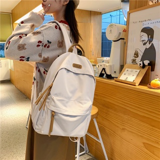 Nova mochila simples para estudante de cor sólida