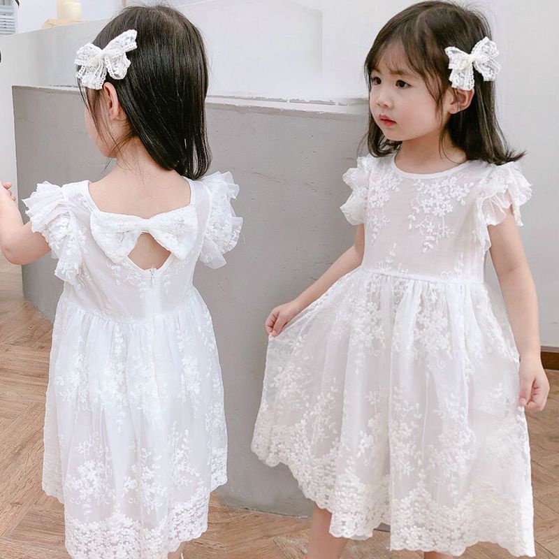 Vestido de menina store branco