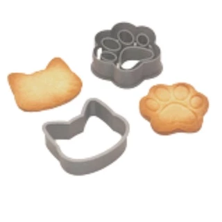 Kit 2 Cortadores deBiscoito Gato e Pata CT10395