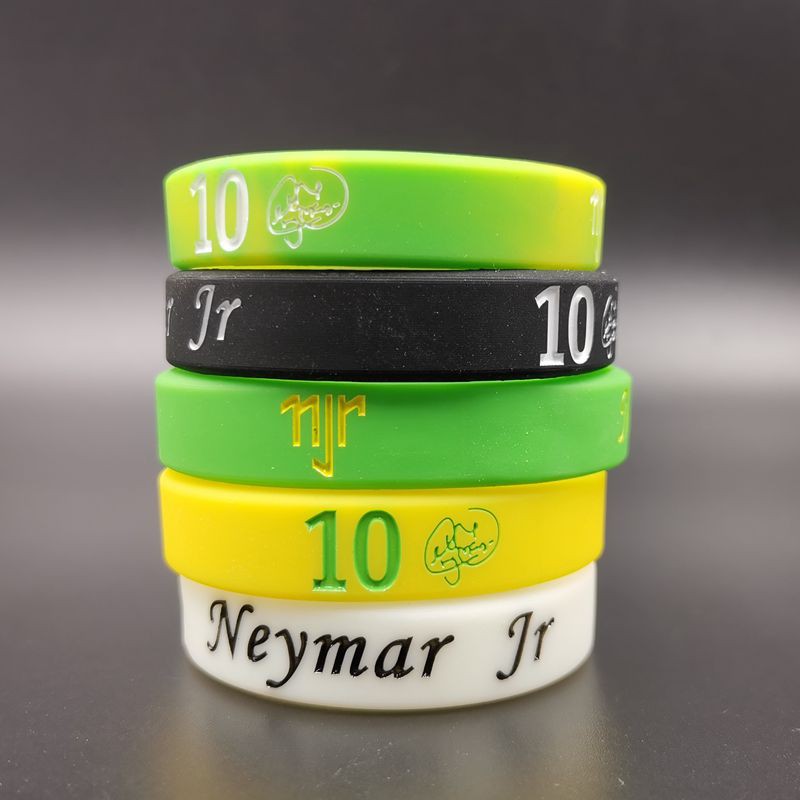 Pulseira De Silicone Lionel Messi Cristiano Ronaldo Neymar Mbappé ...