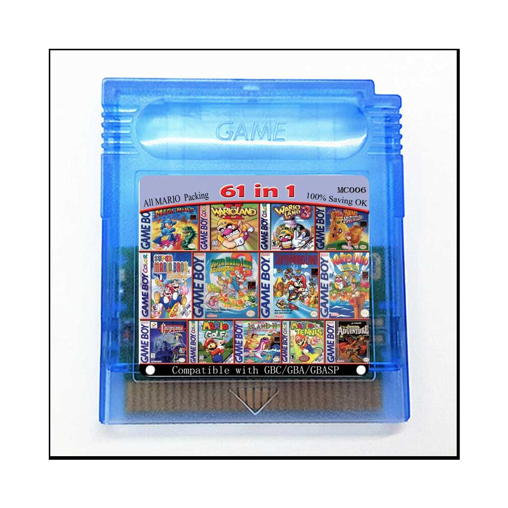 Game Boy Color cartridge 61 in 1 (multi cart for GameBoy, GBC) or 108