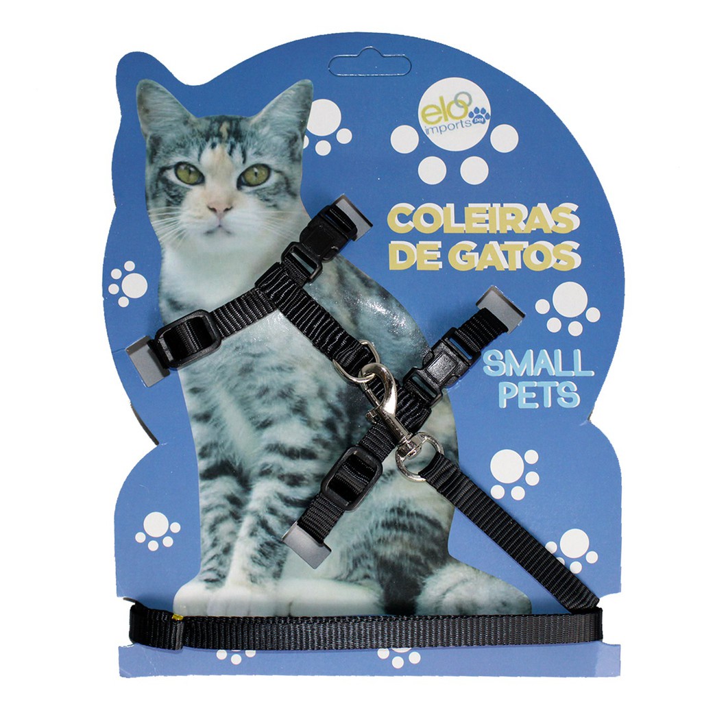 Peitoral Para Gato Coleira Para Gatos Com Guia Para Passeio Shopee Brasil