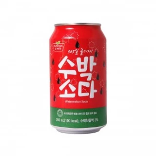 Refrigerante Coreano SFC Watermelon Soda Sabor Melancia 350ml