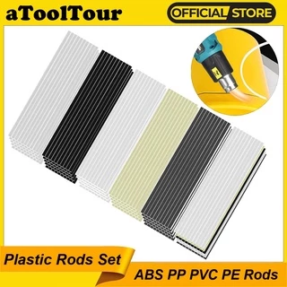 Conjunto de hastes de solda de plástico, 50 peças, abs, pp, pvc, para-choque do carro, eletrodos de reparo, acessórios de solda, kit de soldador de ar quente