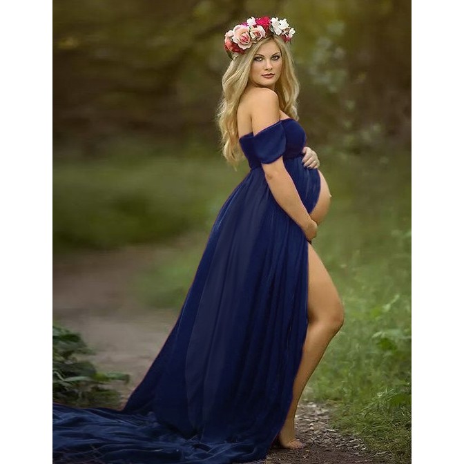 Vestido Gestante Para Ensaio Fotográfico, Book Gravida G02