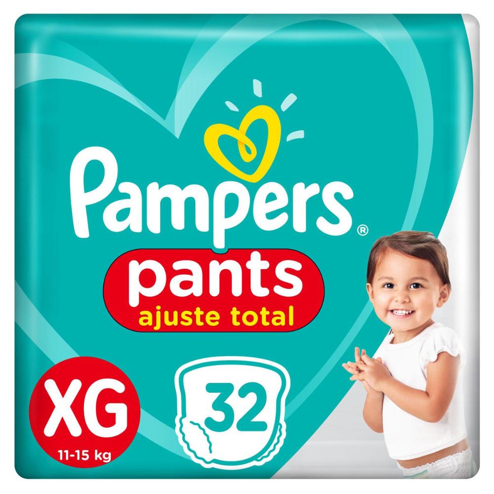 Fralda Pampers Pants Ajuste Total XG 32 unidades