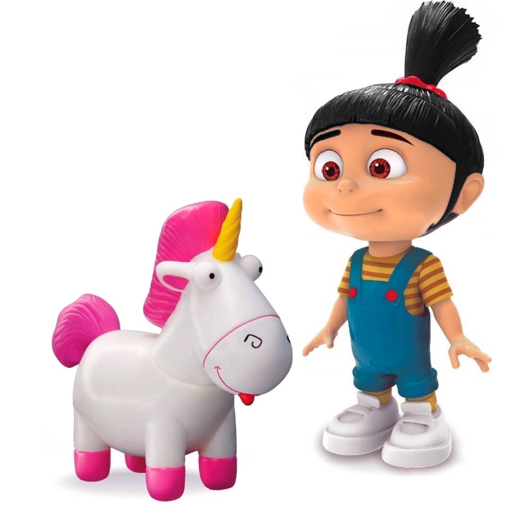 Boneca Agnes E Unicornio Fluffy Vinil Meu Malvado Favorito Lider Brinquedos