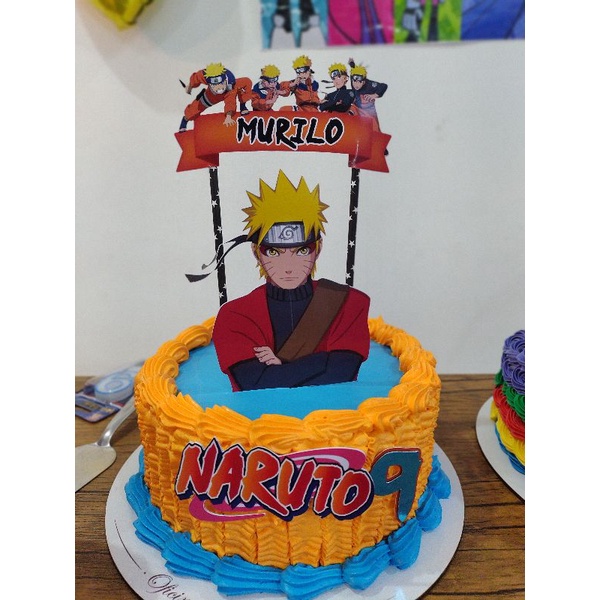 Topo Naruto R62 p/ Bolo 20cm