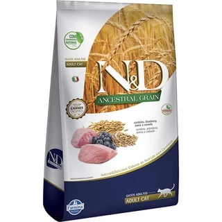 Ração Farmina N&D Ancestral Grain Cordeiro Gatos Adultos 7,5kg