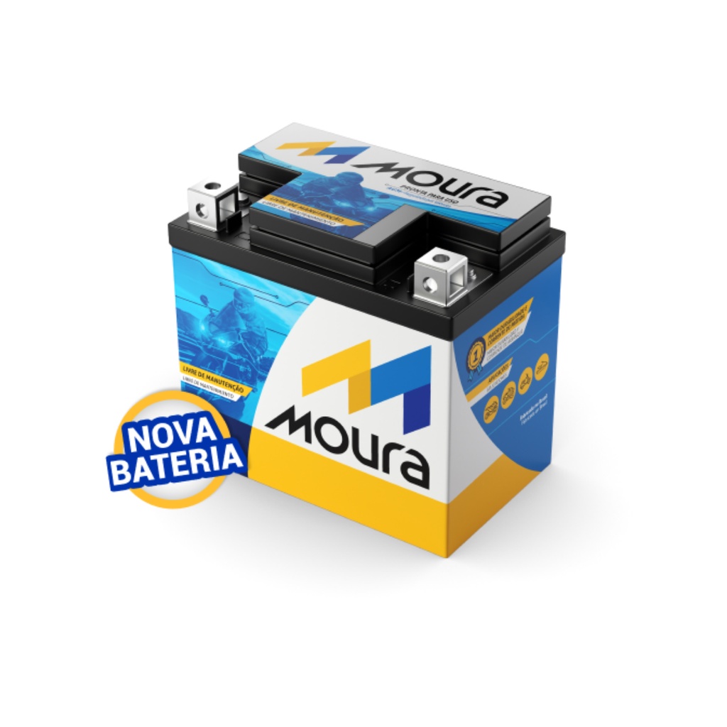 Bateria Moura Moto MA5D 5ah Original Honda Titan150/125 Envio Imediato