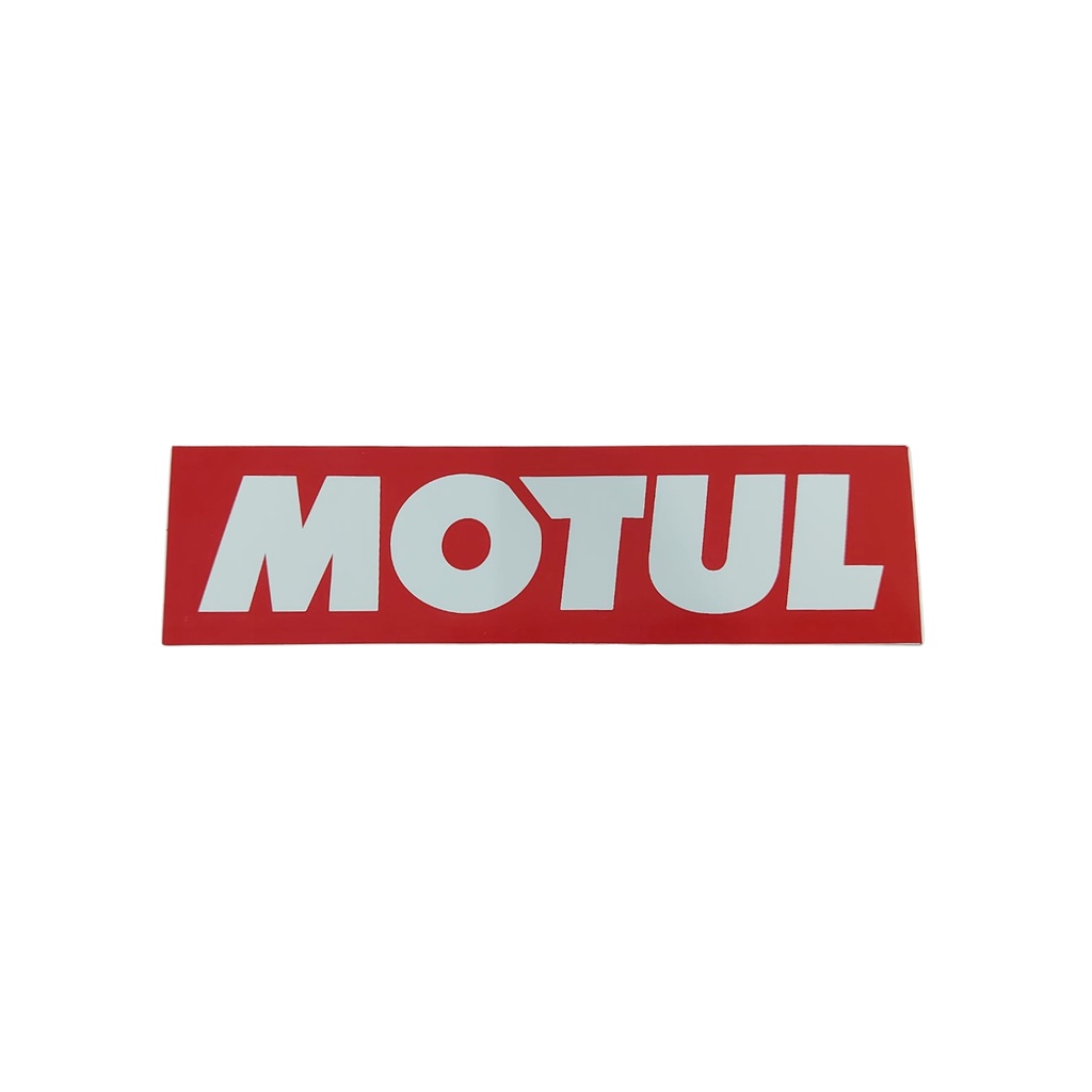 Adesivo Emblema Motul fundo vermelho (14x3.85cm) | Shopee Brasil
