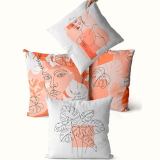 Kit 4 capas de almofadas mulher contemporânea