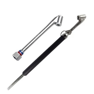Kit Calibrador Medidor de Pressão De Pneus e Bico de Encher 1/4 Schweers