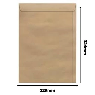 30 Envelopes A4 Kraft 229x324mm KN32